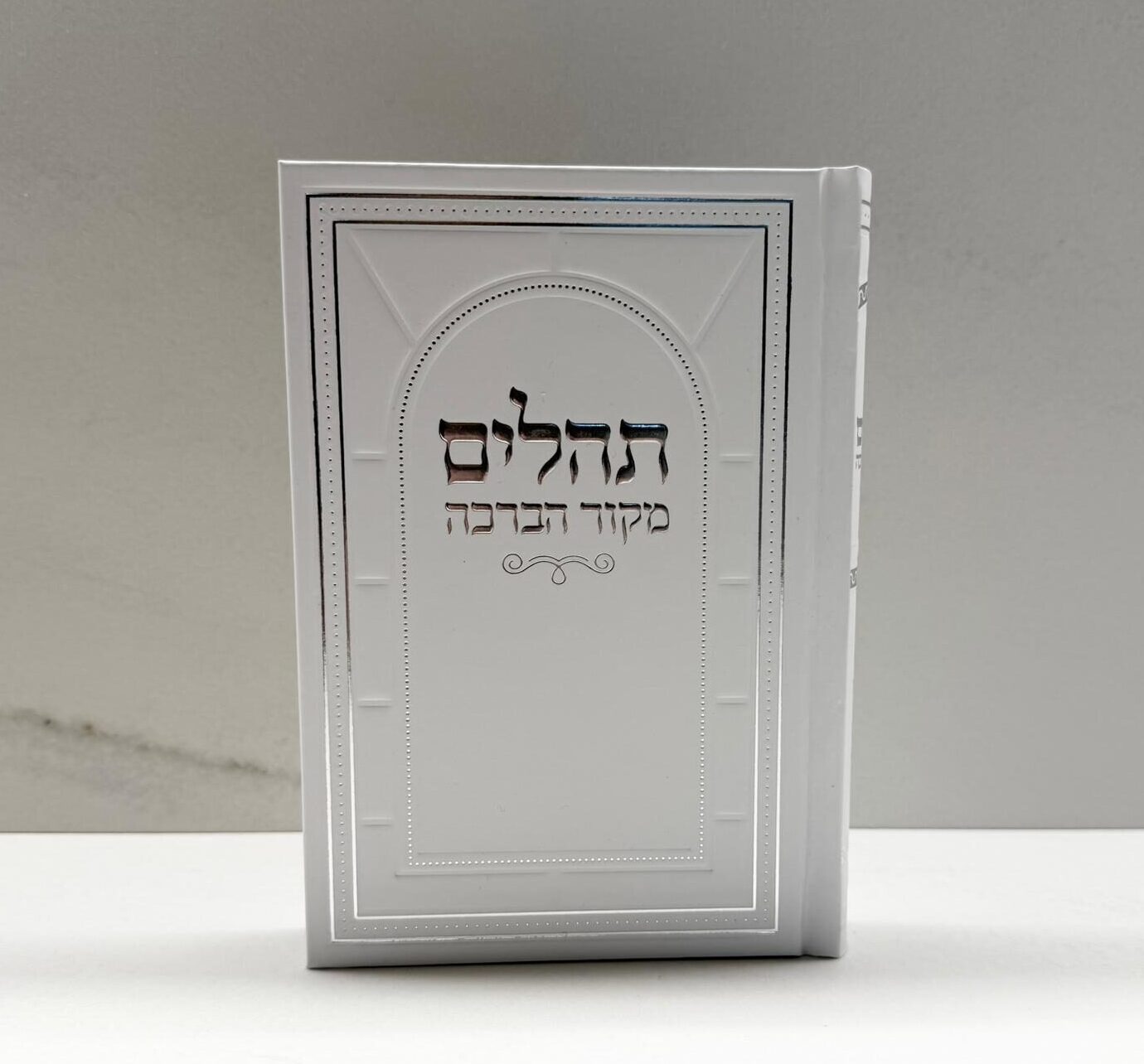 WhatsApp Image 2026-01-22 at 07.29.07 (2) תהילים מקור הברכה לבן כתב כסוף – תמונה 1