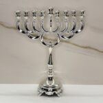 חנוכיה יוקרתית דגם בראשית | כסופה 38 ס"מ